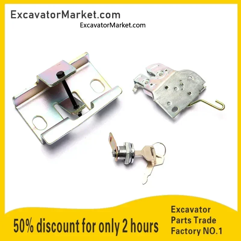 Замок для капота Kobelco SK65 75-8 замок двигателя с ключом высококачественный запасной