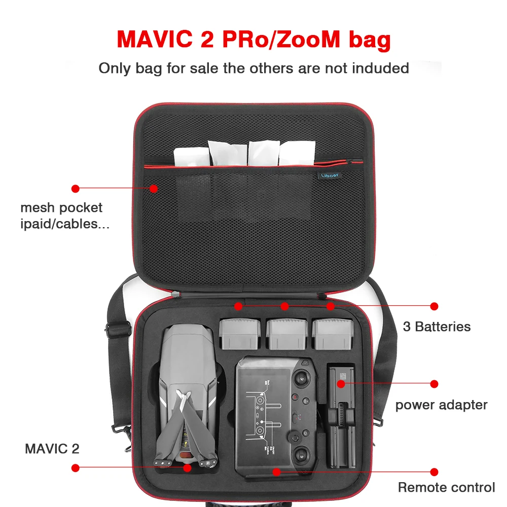MAVIC 2 PRO Bag Portable Shockproof High Capacity Carrying Case for DJI Mavic Pro Accessories  Travel Shoulder Bag