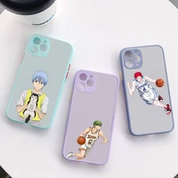 lvtlv kuroko no basket anime phone case for iphone x xr xs 7 8 plus 11 12 13 pro max 13mini translucent matte shockproof case