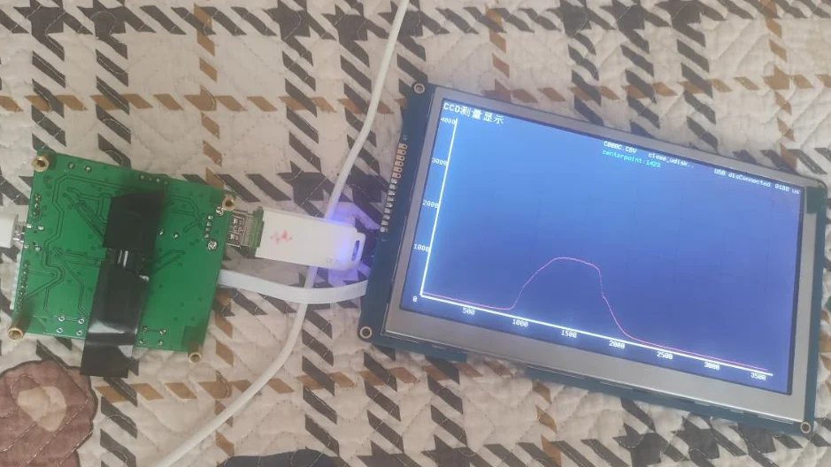 

Customized linear array CCD module TCD1304 serial port with USB serial port for customized 10us-2 second ultra long exposure