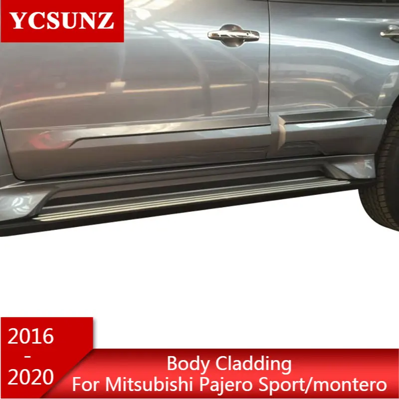 Облицовка корпуса боковой двери ABS для mitsubishi pajero sport montero sport 2016 2017 2018 2019 2020 автомобильные аксессуары Ycsunz