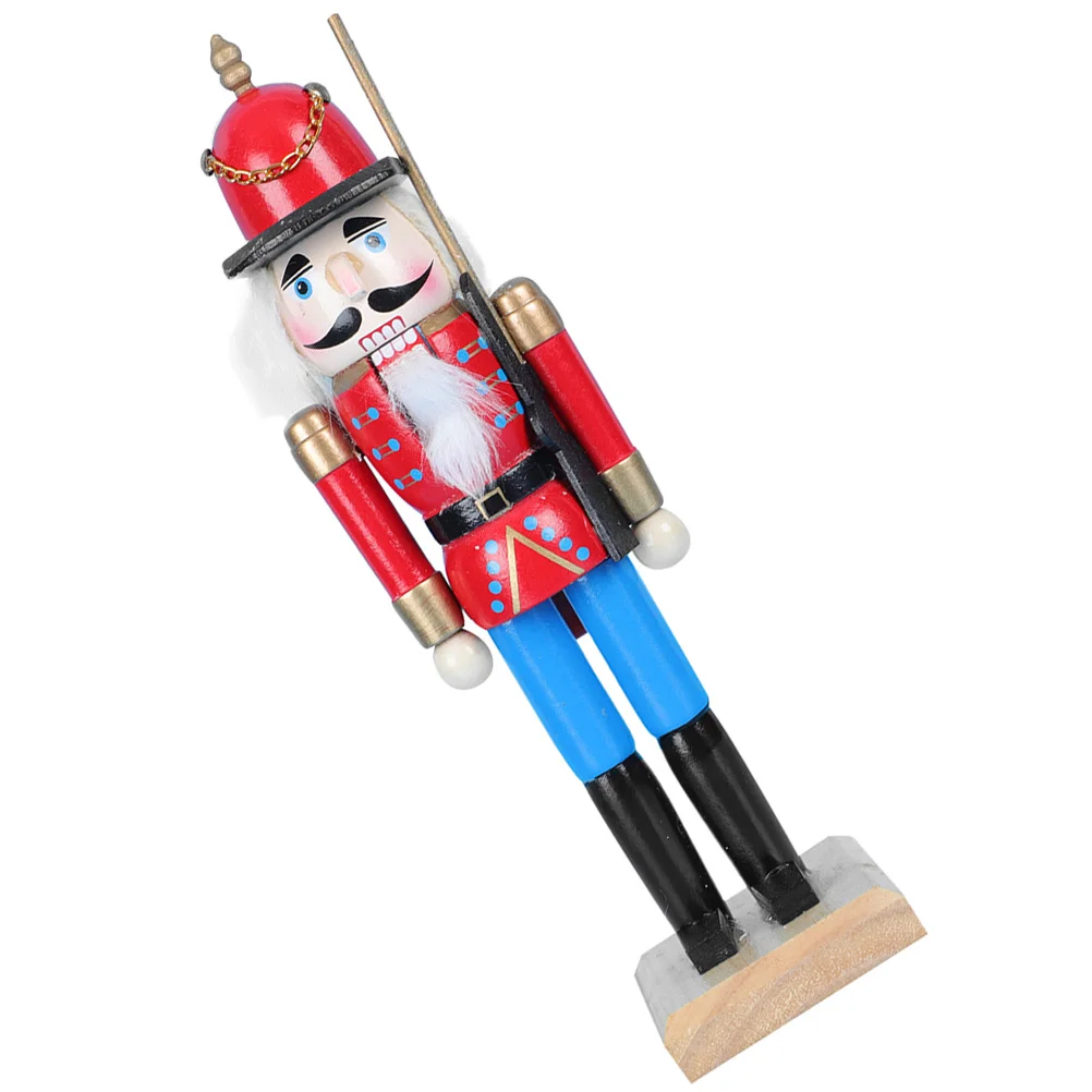 

Accessories Christmas Nutcracker Table Decorations Soldier Figurine Wood Garden