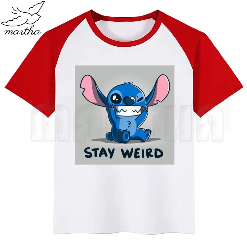 

New Arrival Kids Print T-Shirt Funny Kawaii Cartoon Girl Top Harajuku Round Neck Short Sleeves Boys Clothes