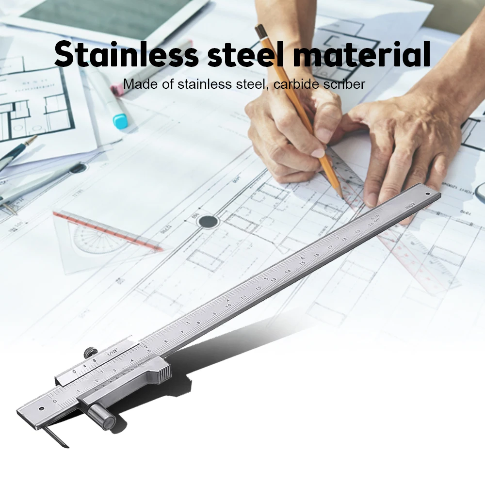 

0-200mm Digital Caliper Stainless Steel With Carbide Scriber Stainless Steel Parallel Marking Vernier Caliper Marking Gauge Tool