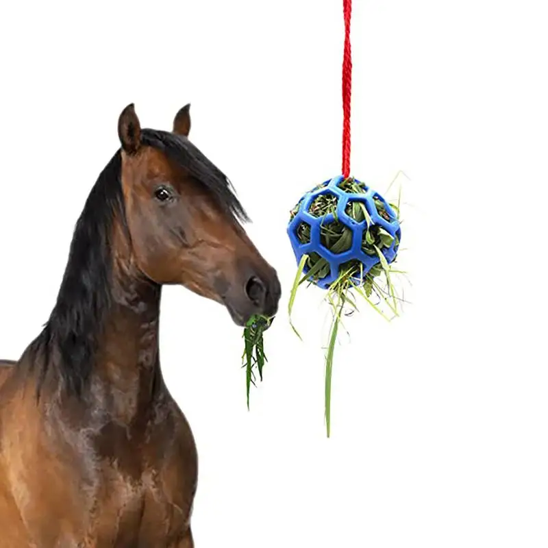 

Horse Feeder Horse Treat Ball Hay Feeder Toy Ball Hangings Feeding Toy Stables Hangings Hay Horse Goat Sheep Relieve Stress