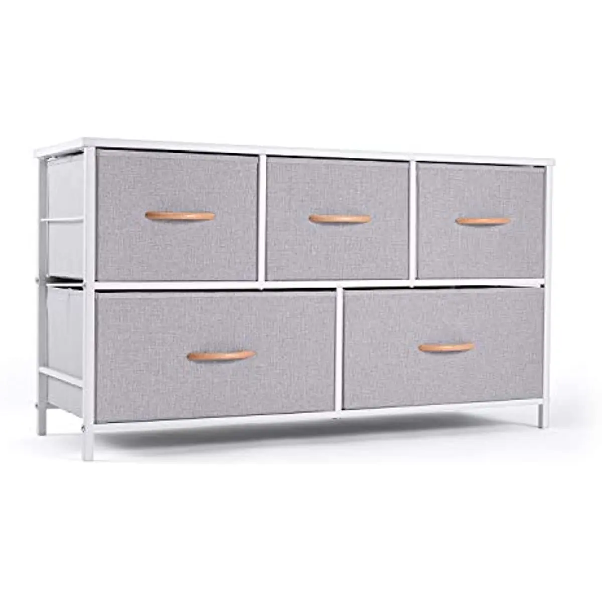 

USA STOCK Dresser Organizer with 5 Drawers, Fabric Storage Drawer Unit, Dresser Tower