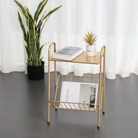nordic iron disassembly small coffee table living room sofa bedroom bedside corner simple newspaper magazine storage rack