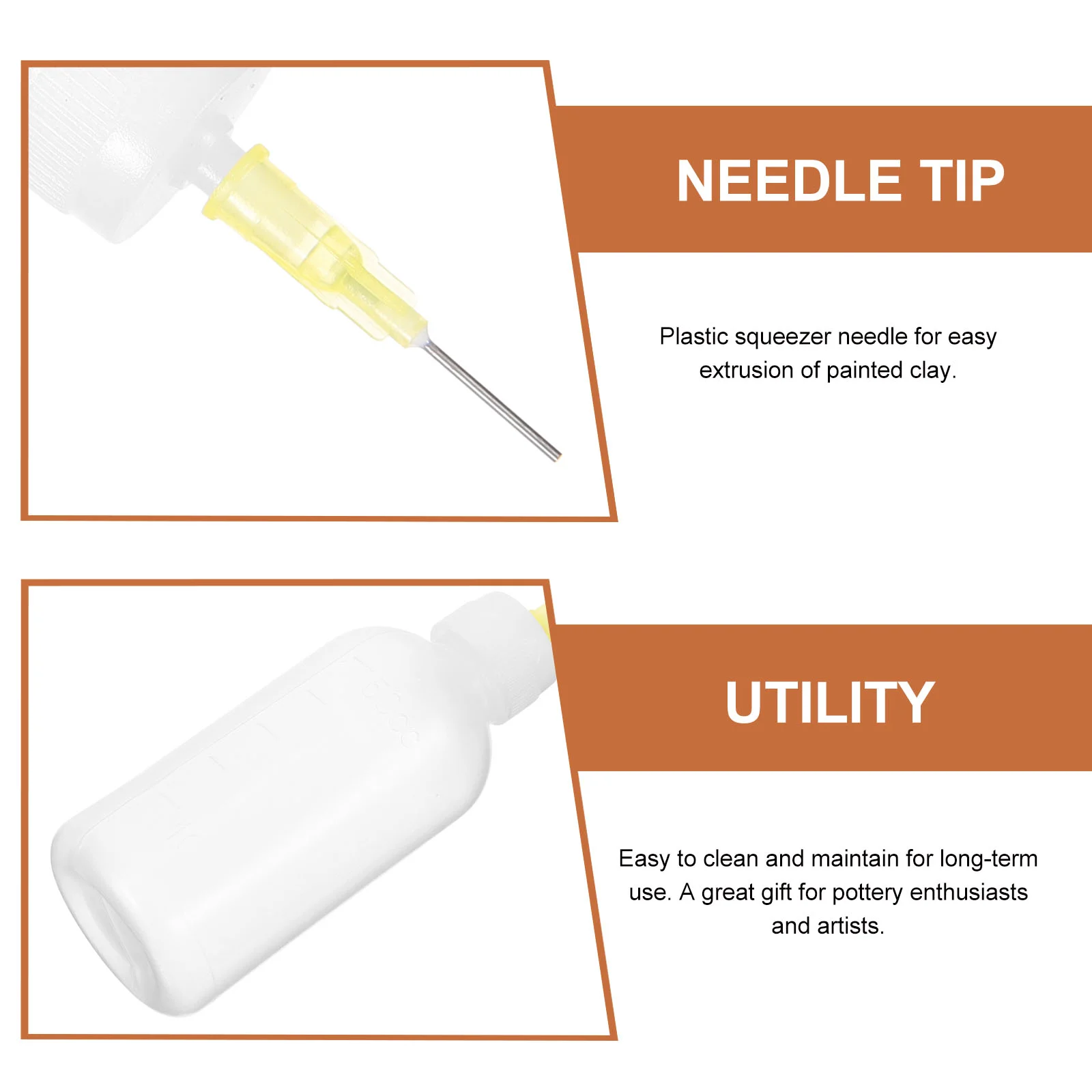 5 шт. заостренная бутылка с игольчатым наконечником бутылки для сдавливания