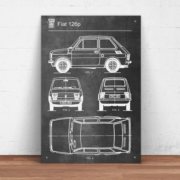 

Fiat 126p Car Metal Tin Sign Pin Up Metal Sign Metal Decor Wall Sign Wall Decor (20cmx30cm) room decoration