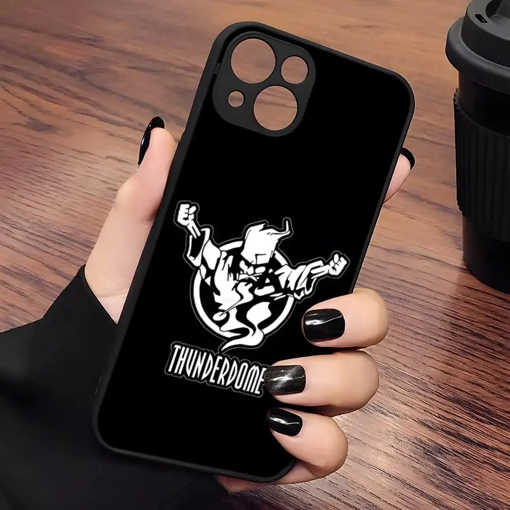 Музыкальный чехол для телефона MINISO-Thunderdome матовый прозрачный iPhone 16 15 12 11 13 14 Pro Max X