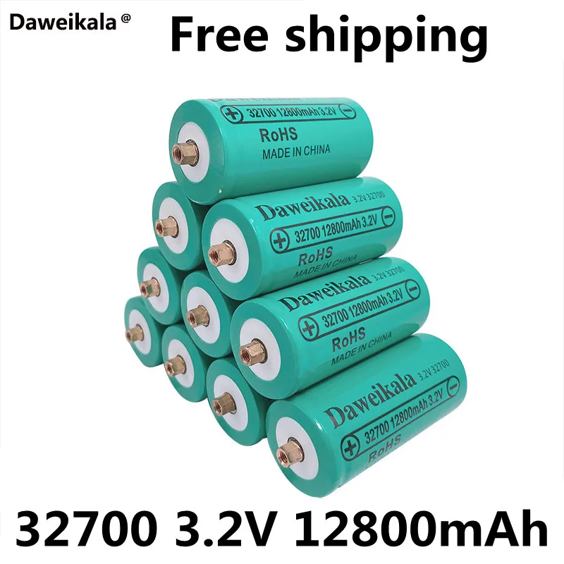 

Wholesale 32700 12800mAh 3.2V lifepo4 rechargeable batteries Professional lithium iron phosphate power batteries with screws