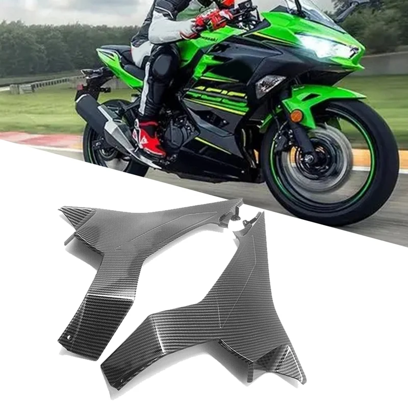 

Обтекатель для бензобака из АБС-углеродного волокна, боковая панель для Kawasaki Ninja EX400 2018-2020, защитный чехол для топливного бака мотоцикла, 1 пара