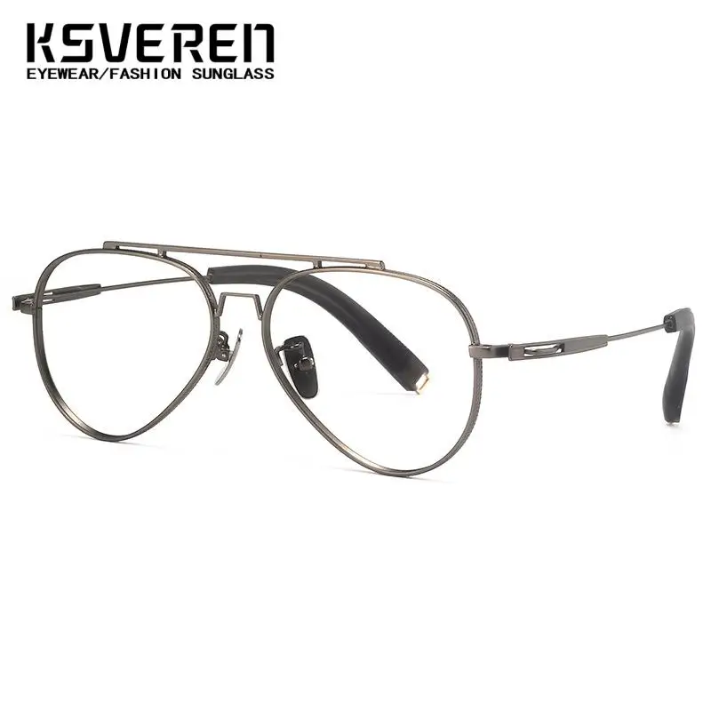 2024 новые модные очки-авиаторы винтажные титановые очки для чтения роскошная