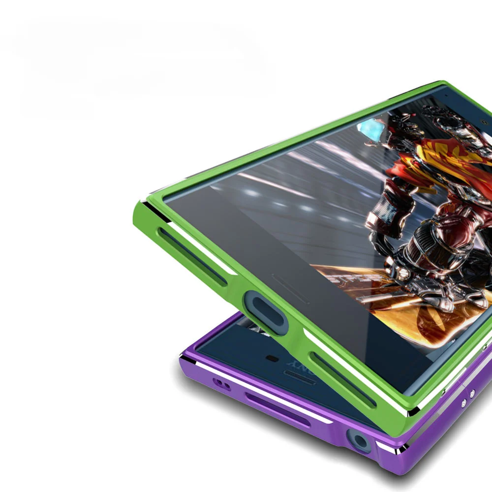 Dropshipping Dual Colors Aluminum Metal Bumper For Sony Xperia XZ Premium Lock Screw XZP Cover CASE Carmera+Frame Protector