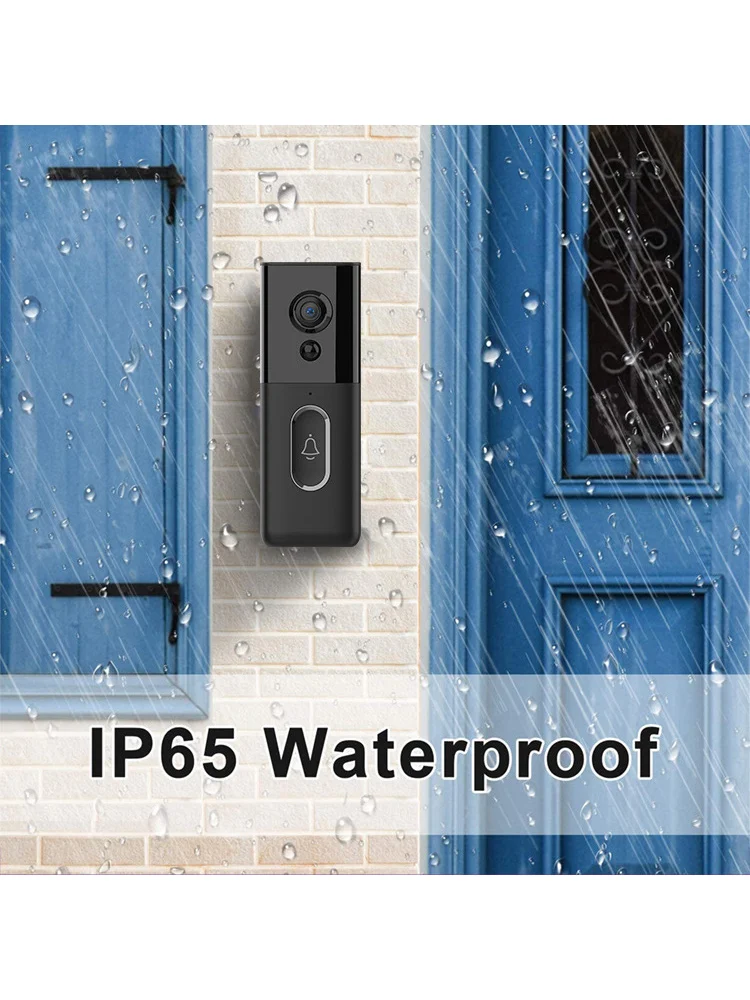 

IP65 Waterproof PIR Human Detection Intelligent Visual Doorbell Mobile Phone Real-time Push Video Voice Intercom TUYA Smart APP