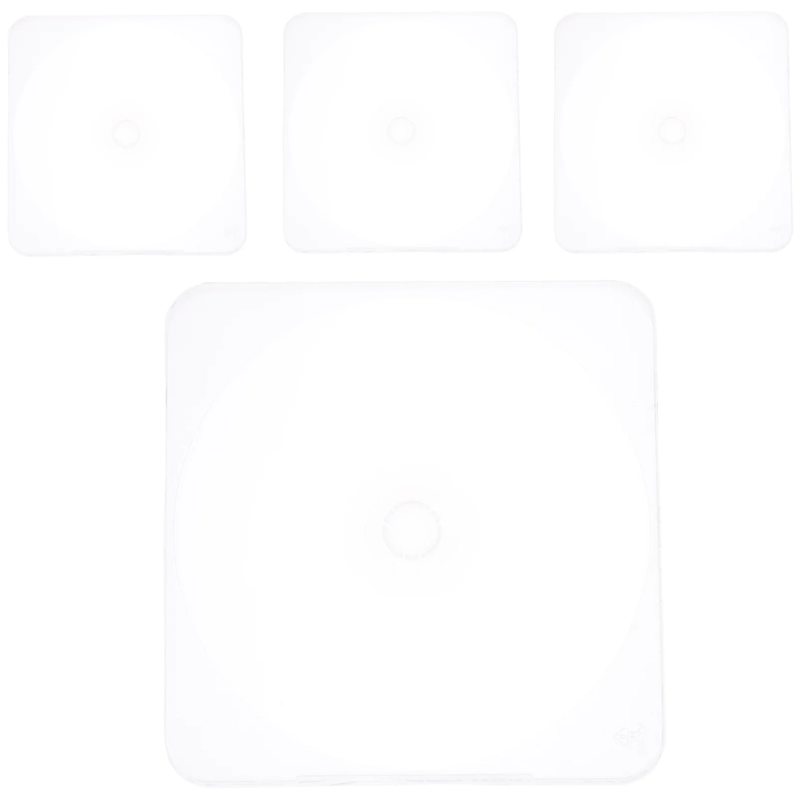 

4pcs Plastic CD Case Transparent DVD Storage Case CD Holder CD Storage Holder