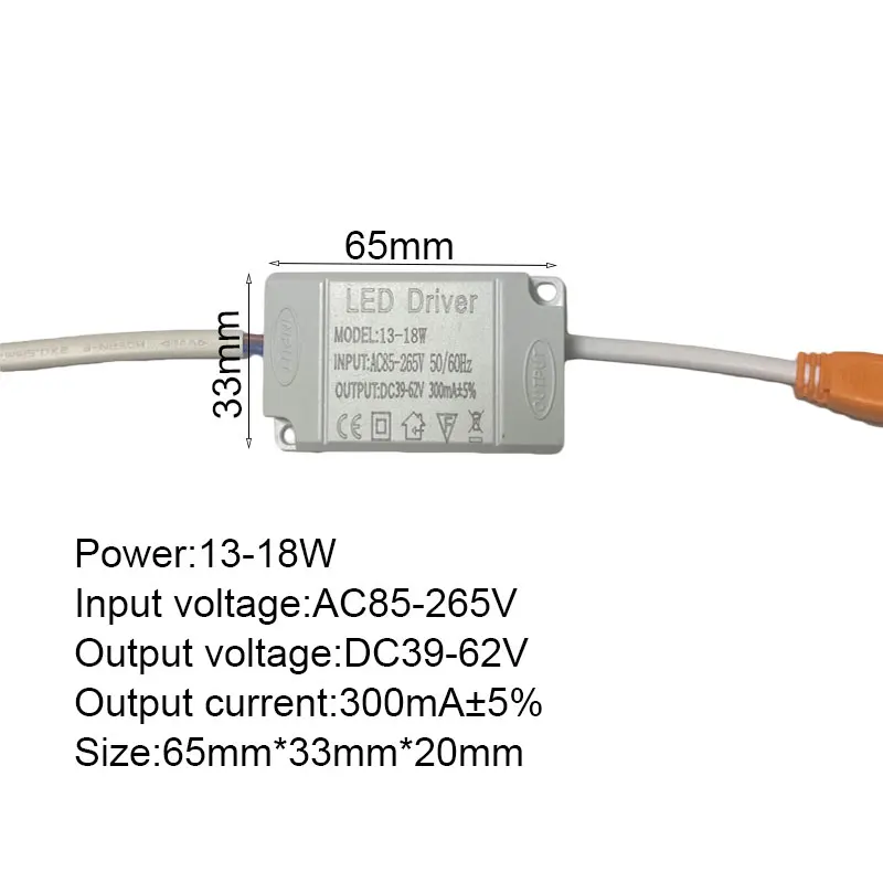 Фото AC85-265V Драйвер постоянного тока 1 Вт 3 Вт 4 Вт 7 Вт 8 Вт 12 Вт 18 Вт 19 Вт 24 Вт 36 Вт Светодиодный драйвер 300 мА Модуль питания светодиодного трансформатора ﻿ №5