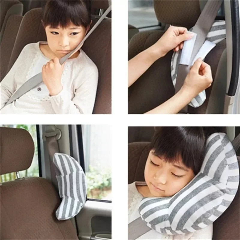 

2022 NEW Car Headrest Pillow Sleeping Head Support Children Nap Shoulder Belt Pad Car Neck Pillow Support Cover for Kids Car Acc