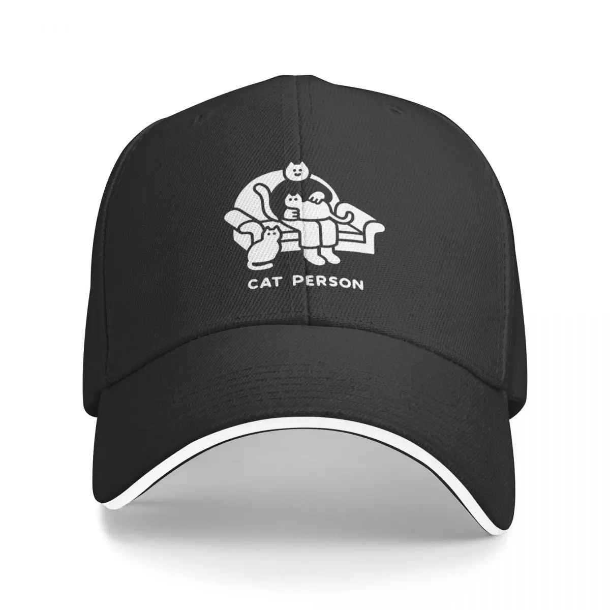 

Cat Person Cap Baseball Cap Fashion beach Visor women hat Men's 1