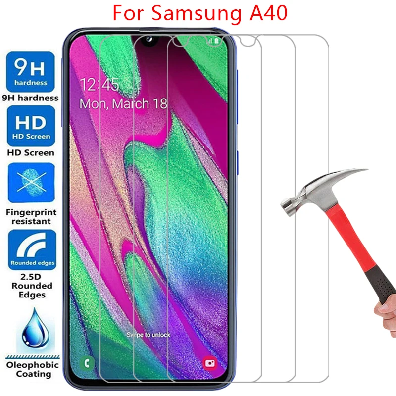 Защита экрана для samsung galaxy a40 защитное закаленное стекло на samsunga40 galaxya40 a 40 40a