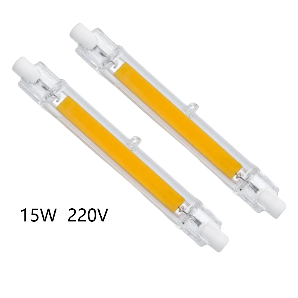 

2 Pieces R7S LED Light Bulbs Energy-Saving LED COB Lamp Bulb Double-ended Base 110V 230V Replace Halogen Lamp Type 1