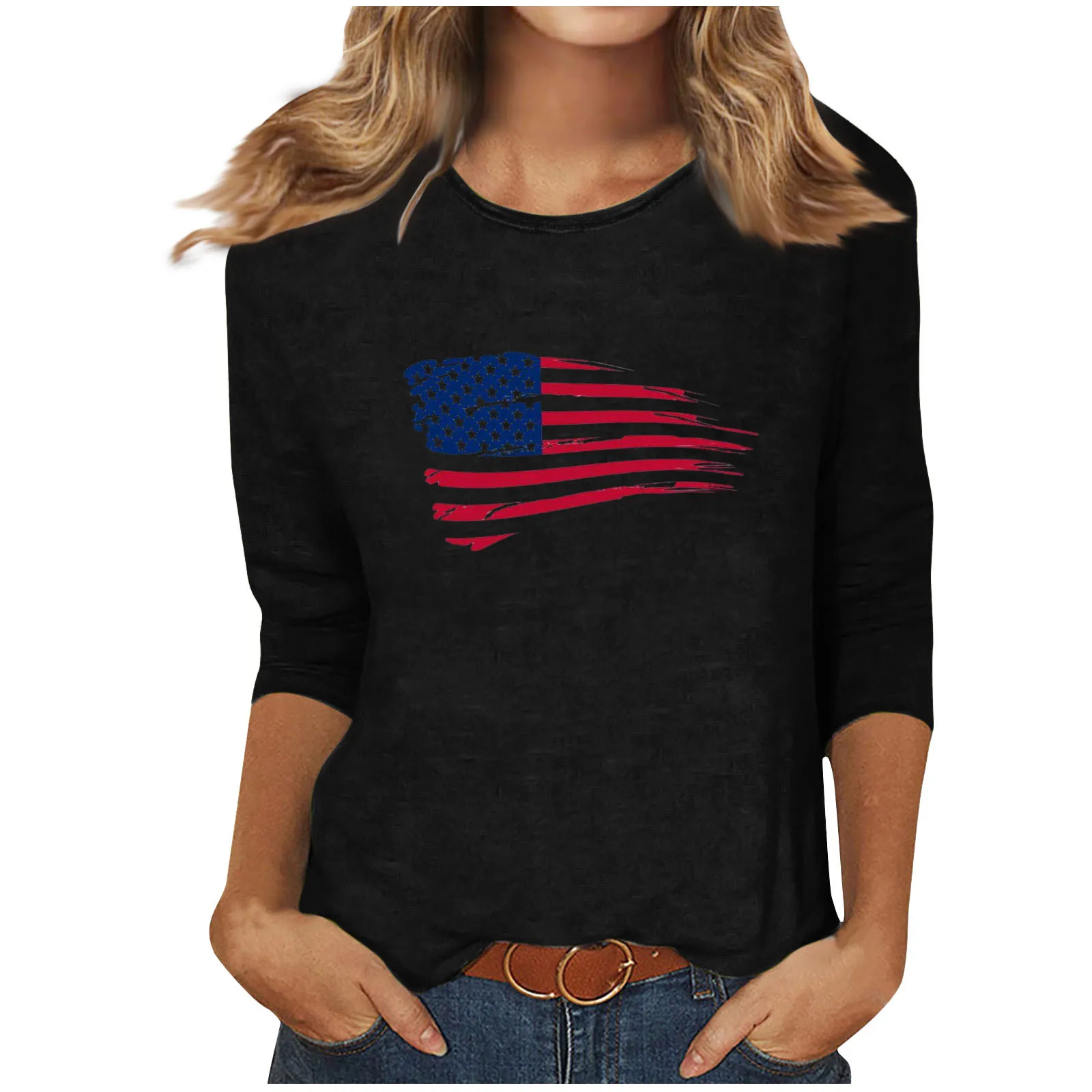 Новинка 2024 Женский Повседневный простой уличный стиль с принтом модный