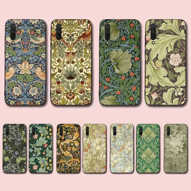 

William Morris Strawberry Thief Phone Case For Xiaomi Mi 5X 8 9 10 11 12 lite pro 10T PocoX3pro PocoM3 Note 10 pro lite