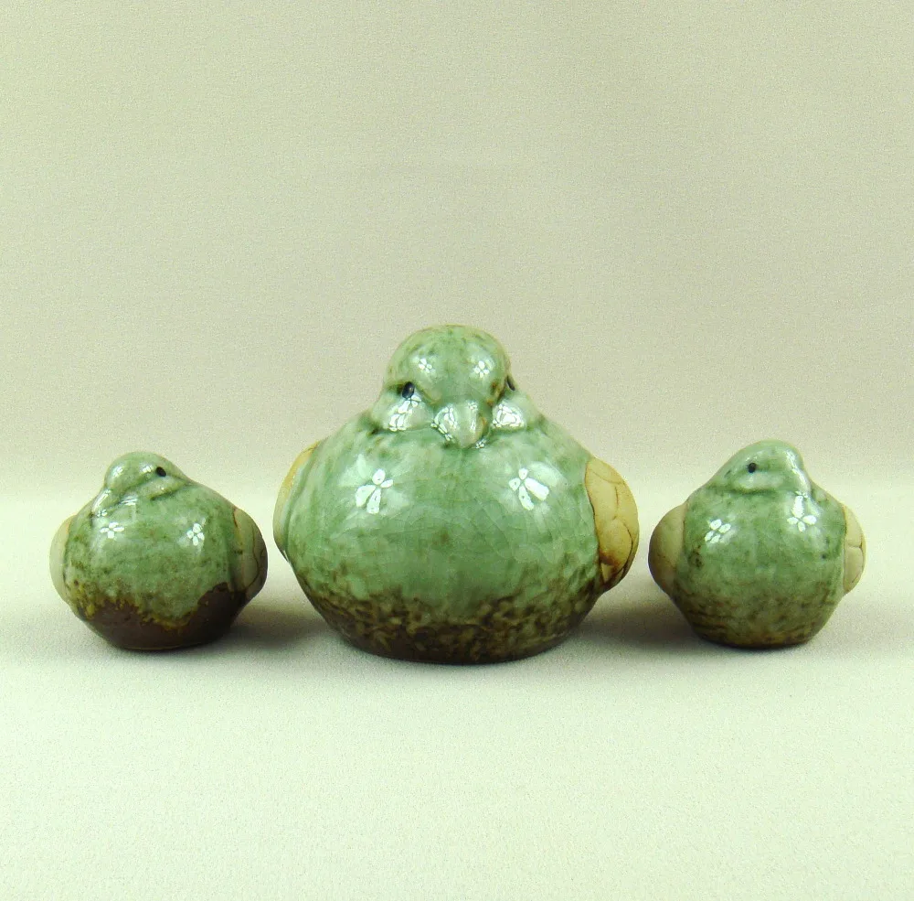 Фарфоровые птицы миниатюрные декоративные керамические флисовые фигурки