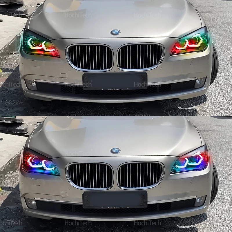 Для BMW 7 серии F01 F02 F03 F04 2009-2015 730i 730Li 740i 740Li 750i M4 Style Rings DRL LED Angel Eyes Kit с указателем