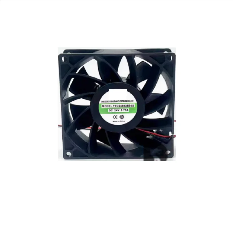 1 шт./лот YTD 249238 S DC 24 В 0 35 А 92x92x38 мм 2-проводной охлаждающий вентилятор для сервера