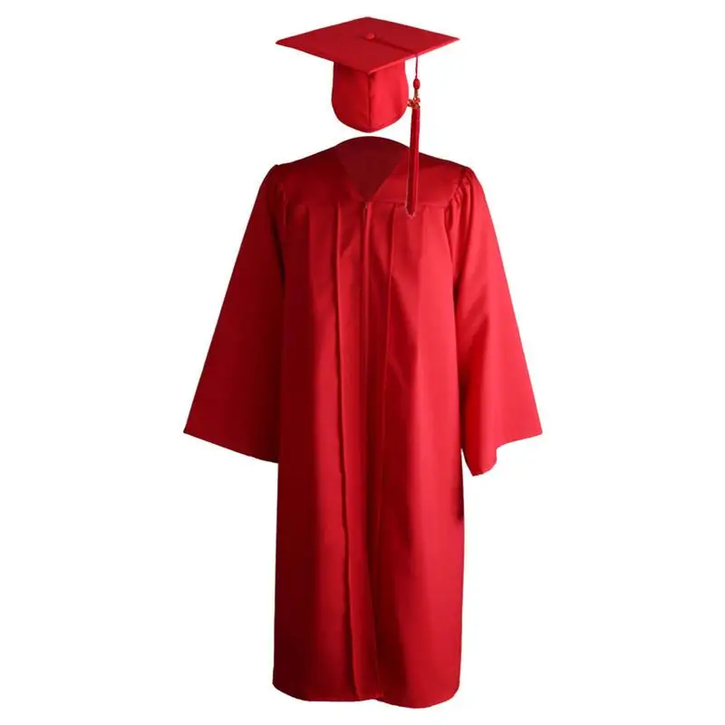 

High School Graduation Gown 2023 Graduation Gown Cap Tassel Set Long Sleeve Choir Robes Church Judge Costume Tassel Year Stamp