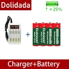 AAA 8800 ма перезаряжаемая батарея AAA 1,5 в 8800 ма новая перезаряжаемая щелочная батарея + 1 шт. 4-элементное зарядное устройство