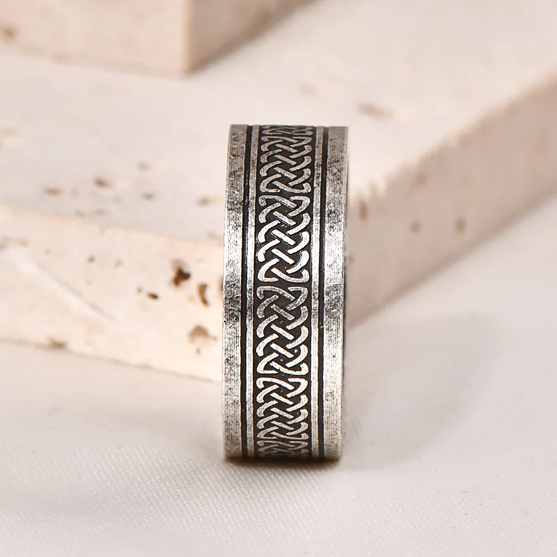 Amazon's Новое мужское кольцо из нержавеющей стали с кельтским узлом викингов