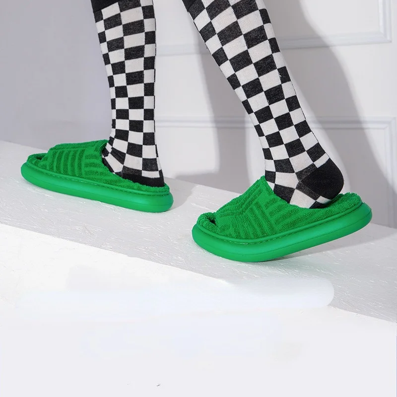 

Women Platform Slippers Spring Summer Shoes Female Male Indoor Home Slides Soft Thick Sole Ladies House Floor Slipper 2022 New