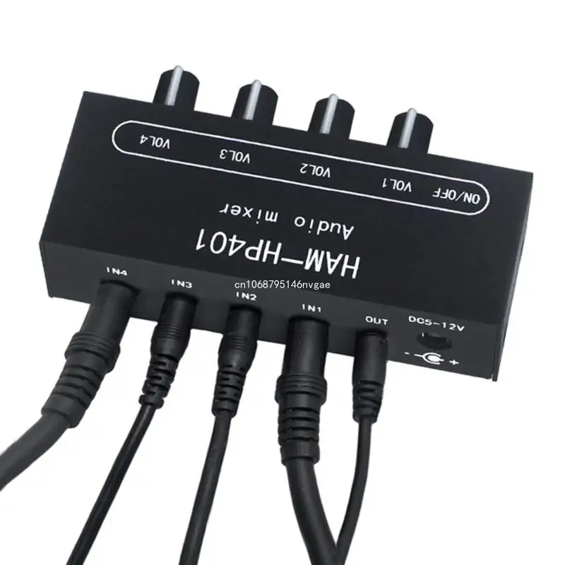 Стерео слуховой микшер HP401 4 входа 1 выход плата индивидуального управления