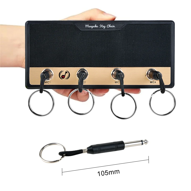 Новый держатель для ключей винтажный Музыкальный брелок гитары домашнее