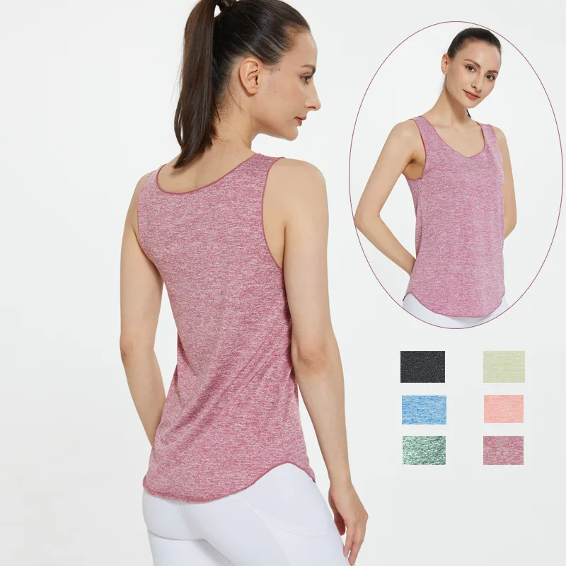 

Hot Women Sleeveless Yoga Shirts Sport Singlet Athletic Fitness Sport Tank Tops Workout Gym Running Training Pilates Vest