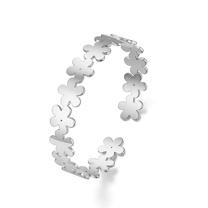 316L простой тренд из нержавеющей стали с цветочным отверстием регулируемый