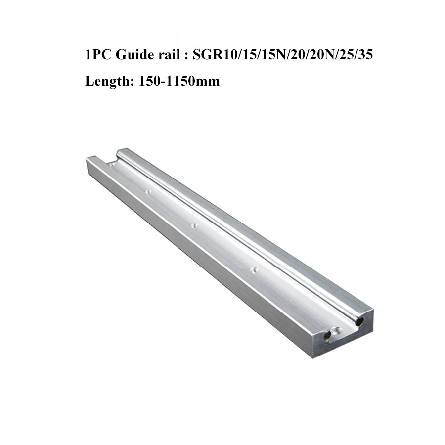 

Built-In Dual-Axis Linear Guide 1PC SGR10/15/15N/20/20N/25/35 Slide Rail Slider Optical Axis Photography Guide Length 150-1150mm
