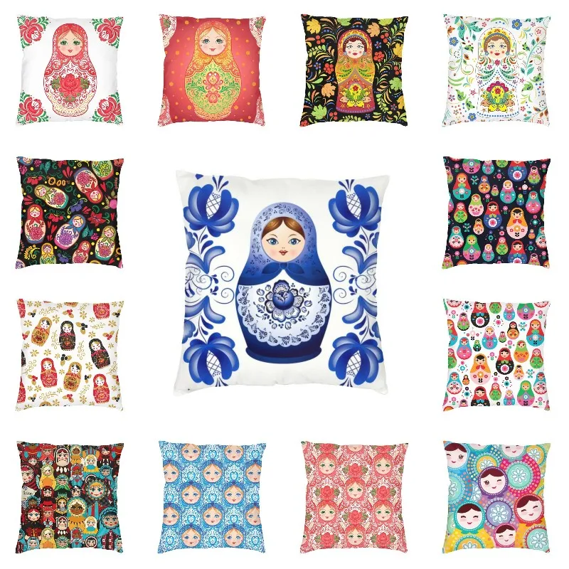 

Home Bedroom Living Room Sofa Decorative Pillowcase Cushion Cover Folk Art Throw Pillowcase