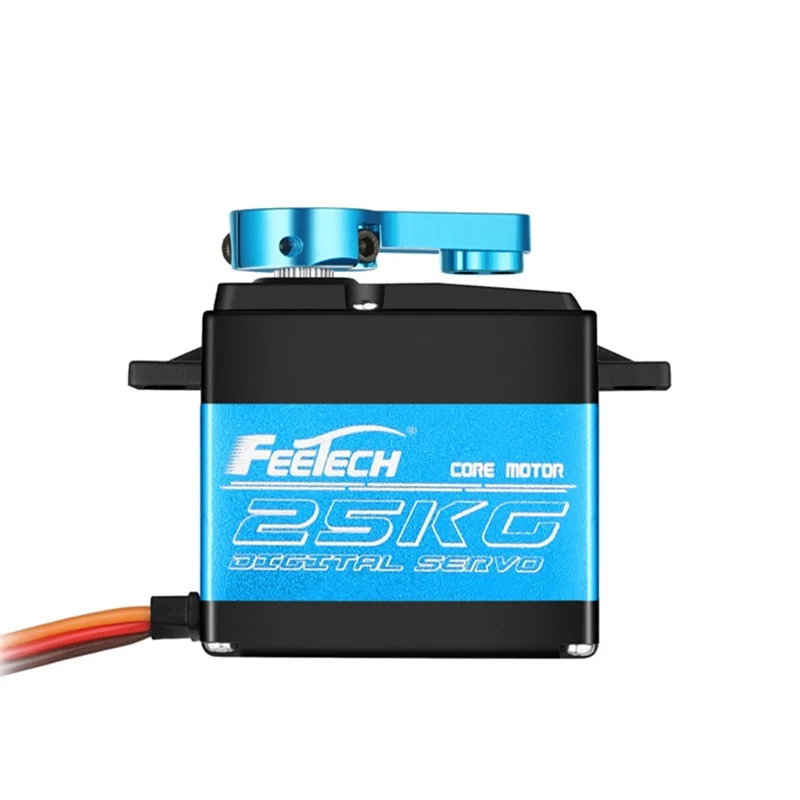 Сервопривод для радиоуправляемой техники FEETECH FT5325M, 25 кг, 180 градиент, высокоскоростной цифровой сервопривод из нержавеющей стали на радиоуправлении, 25T Arm для радиоуправляемых автомобилей 1/8 1/10