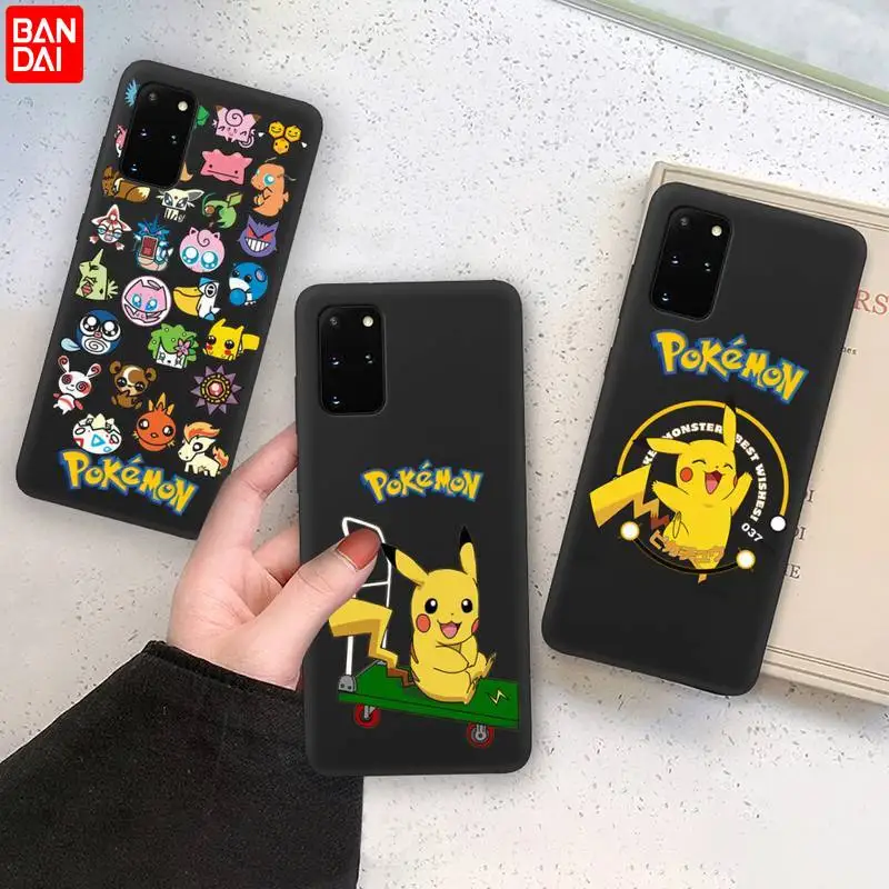 

Anime Pokemon Pikachu Cute Monster Phone Case Soft For Samsung Galaxy Note20 ultra 7 8 9 10 Plus lite M21 M31S M30S M51 Cover