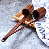 wooden wine pick up spoon take wine liquor spoon natural bamboo long handle tea spoon teaware accessories multifuntion spoon