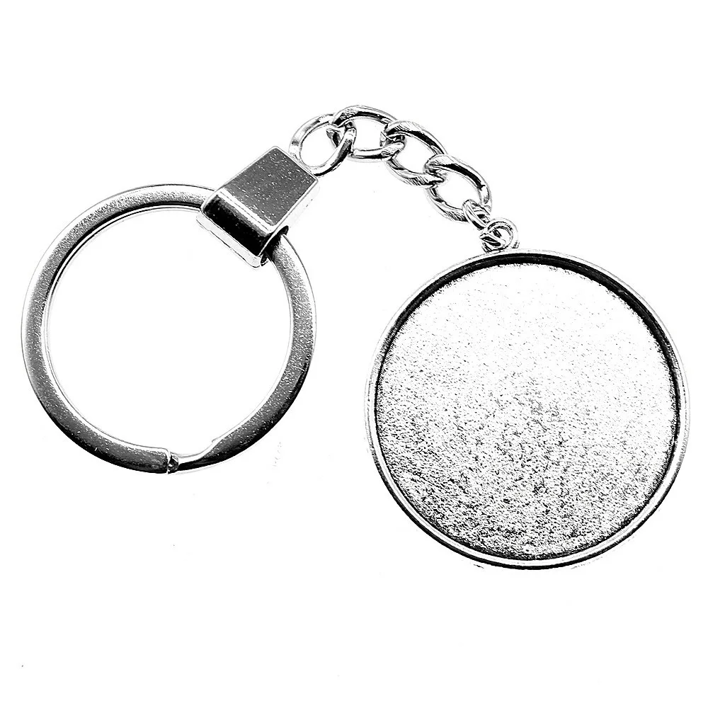 

Round Classic Style Cameo Cabochon Pendant Base Setting Keychains Bulk Jewellery Making Supplies Cell Phone Pendant