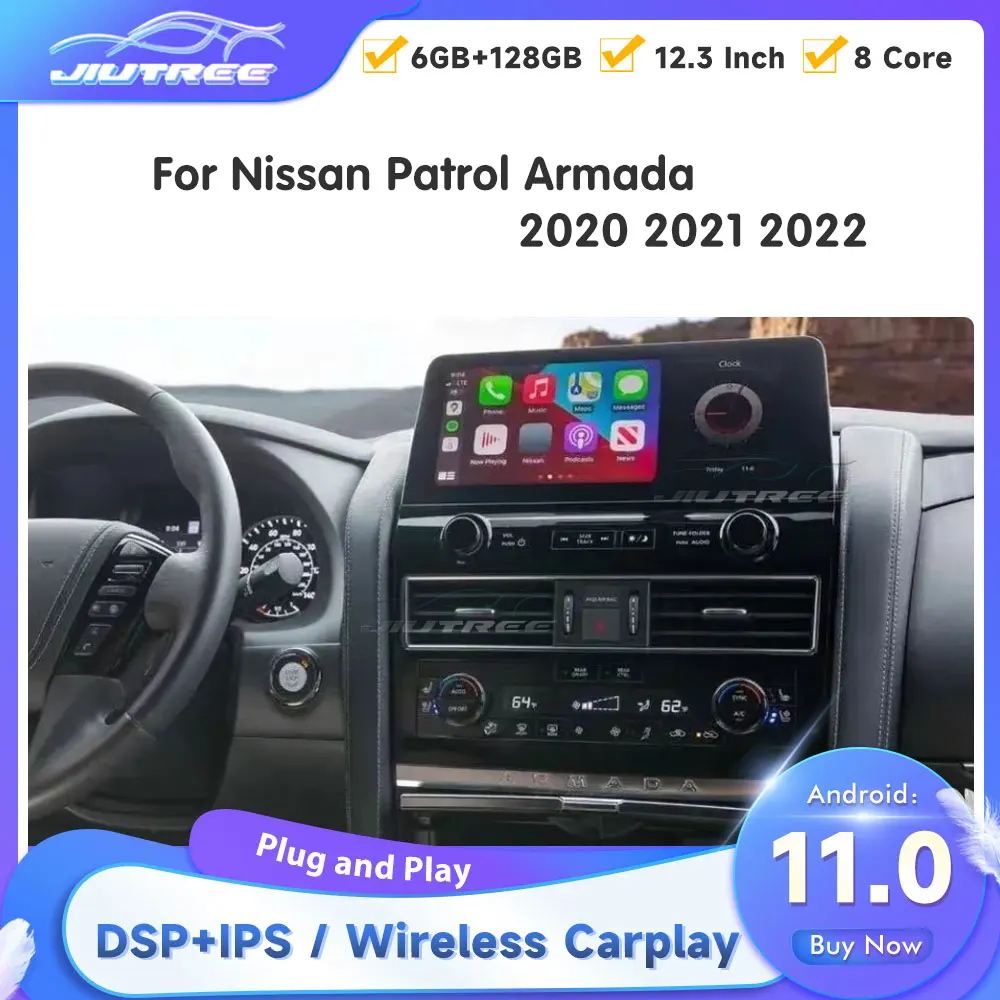 

Android 10.0 For Nissan Patrol Armada 2020-2022 Car Radio Stereo Receiver Autoradio Multimedia Player GPS Navi Head Unit Screen