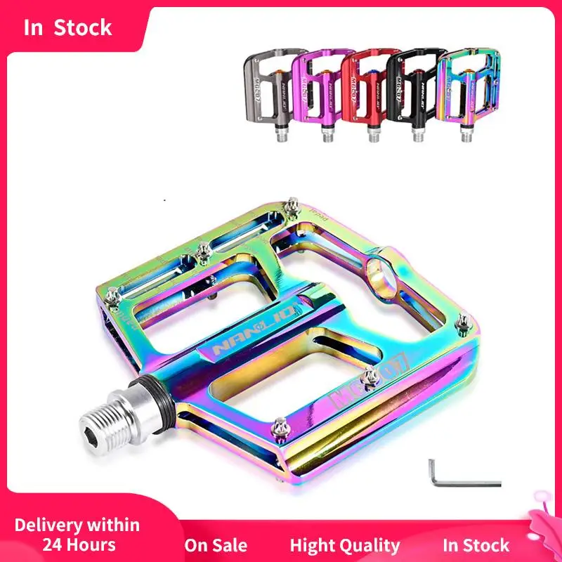 

Новые велосипедные педали для горного велосипеда, ульсветильник кие из алюминиевого сплава, Нескользящие, со стальным подшипником, стильны...