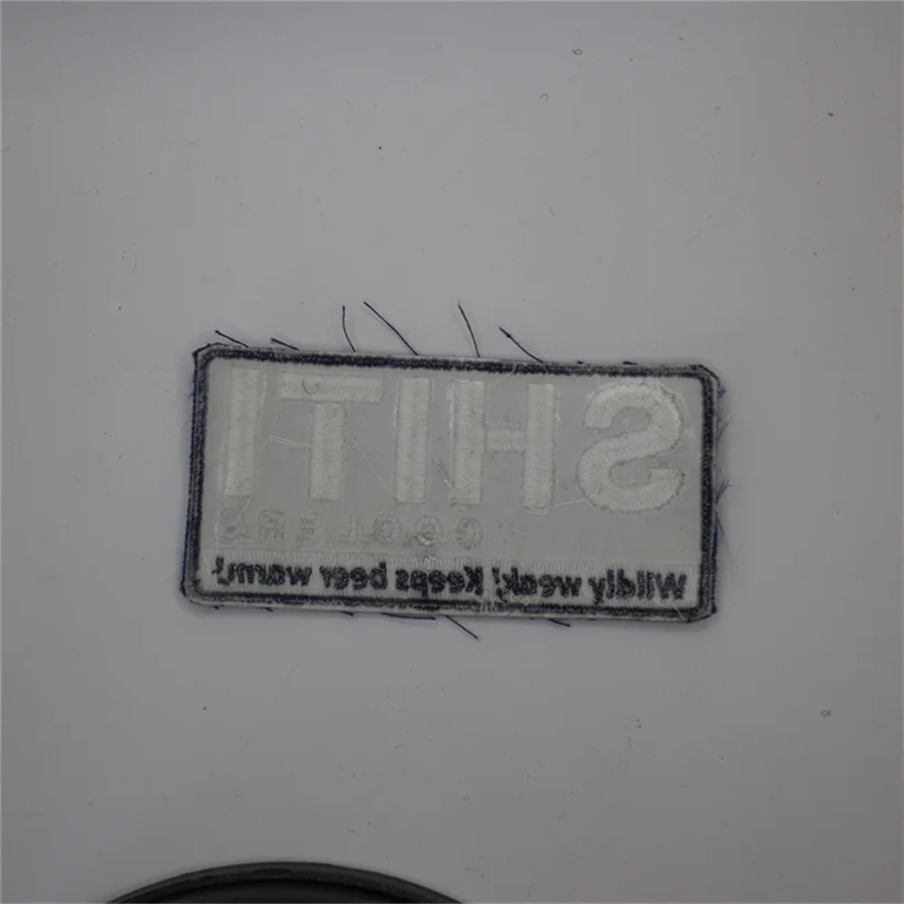 Тканые дизайнерские нашивки с надписью: индивидуальная вышивка для одежды