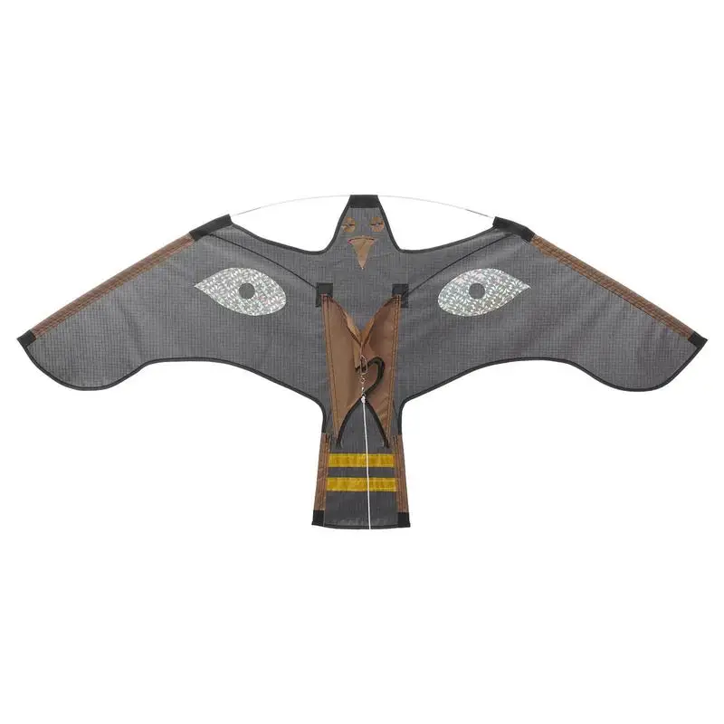 

Bird Kite Bird Scarer Flying Kite with Feather Reflective Kite Bird Scarer Repeller Extendable Bird Repeller Farm Protector
