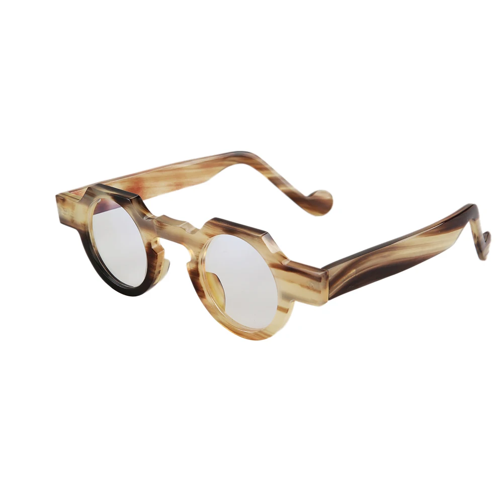 Очки для чтения в японском стиле полигональные круглые очки ручной работы форме