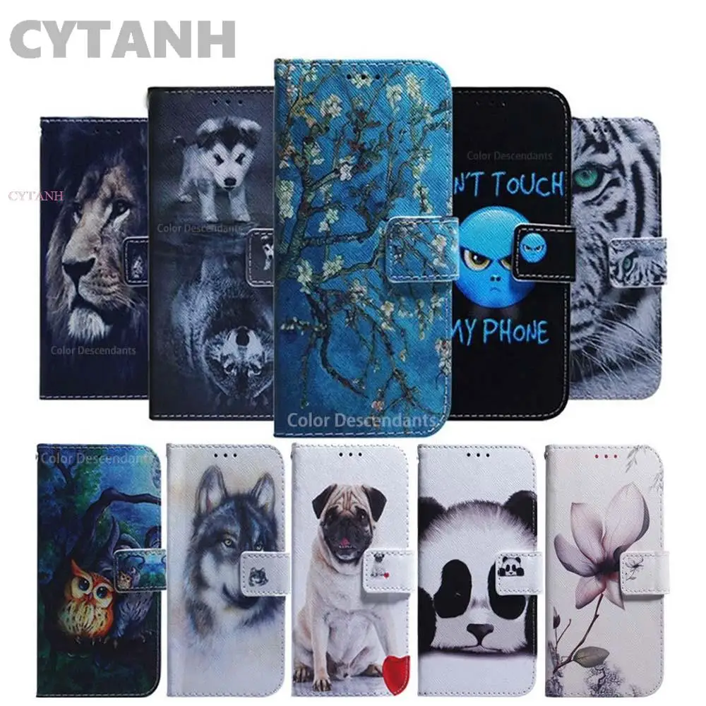 

Чехол CYTANHCase для Xiaomi Redmi 8, 6,22 дюйма, ПУ, для Xiaomi Redmi 8A, Xiaomi Redmi8 A, чехлы с мультяшными животными, Магнитный чехол-бумажник